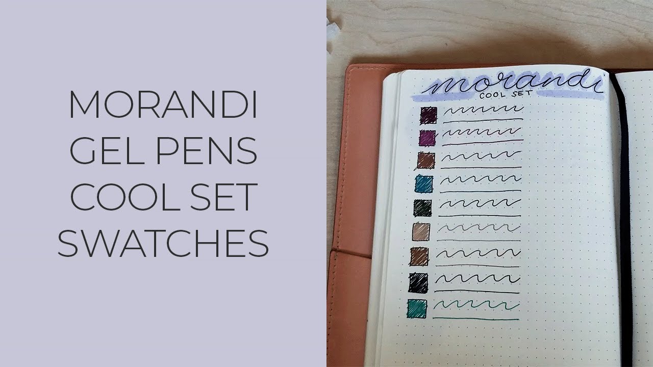 Gel Pens Set Color, Color Pen Journal, Morandi Gel Pens