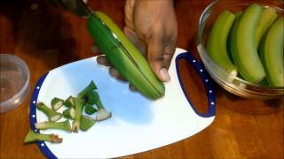 how to cook green banana