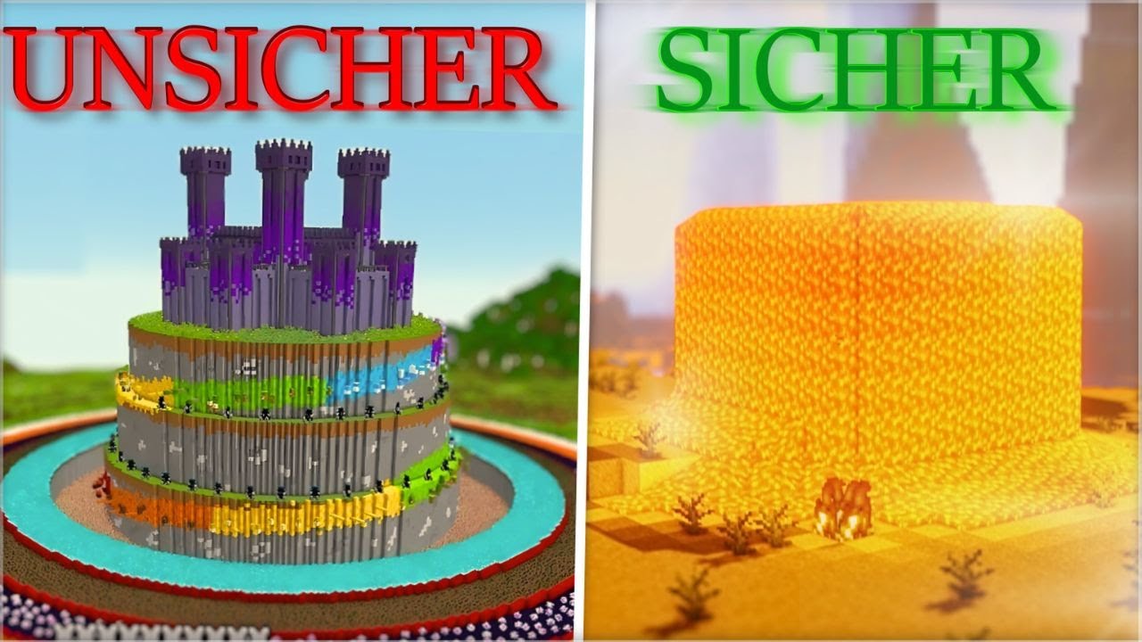 Was ist die WIRKLICH SICHERSTE Minecraft Base?