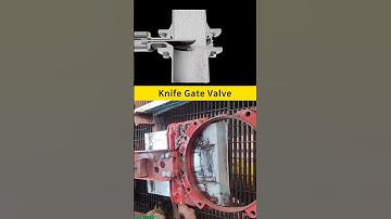 How does a knife gate valve control flow by cutting materials? #Valve #Industrial #KnowledgeBoost
