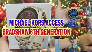 Michael Kors Access Smartwatch BRADSHAW 6 Gen PAVE GOLD Unboxing | Birthday Presents|LORNBABES