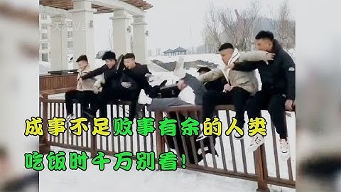 搞笑合集: 盘点成事不足败事有余的人类，吃饭时千万别看，我怕你忍不住！