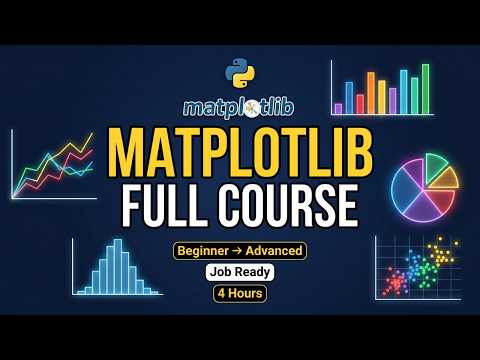 Matplotlib Complete Tutorial in One Video Python Data Visualization Full Course