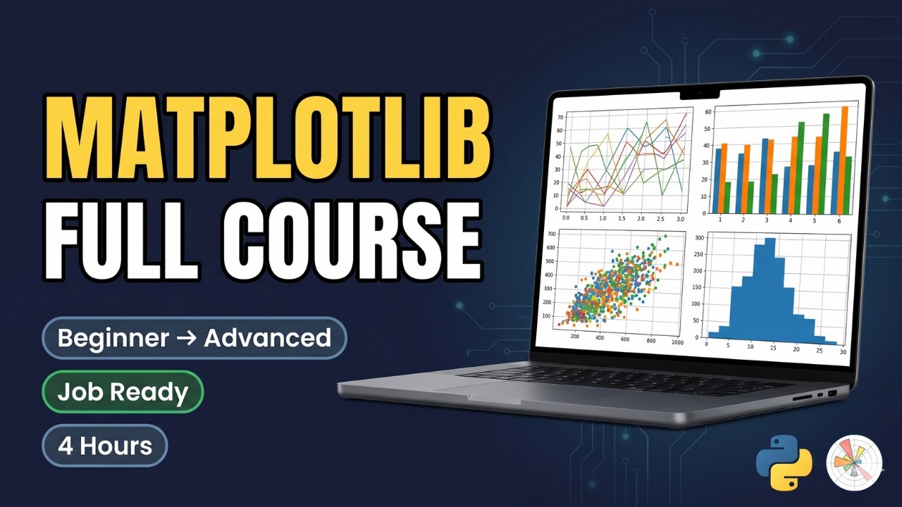 Matplotlib Complete Tutorial in One Video | Python Data Visualization ...