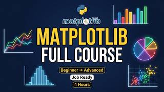 Famous Matplotlib Complete Tutorial in One Video | Python Data Visualization Full Course Net Worth