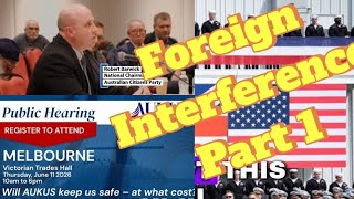 Foreign Interference: AUKUS Public Inquiry