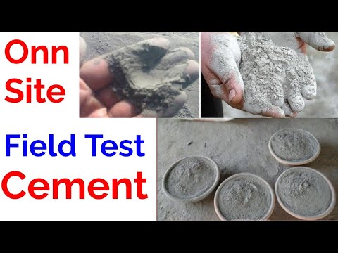 How to Check Cement Quality at Site| Field Test of Cement | Cement Test