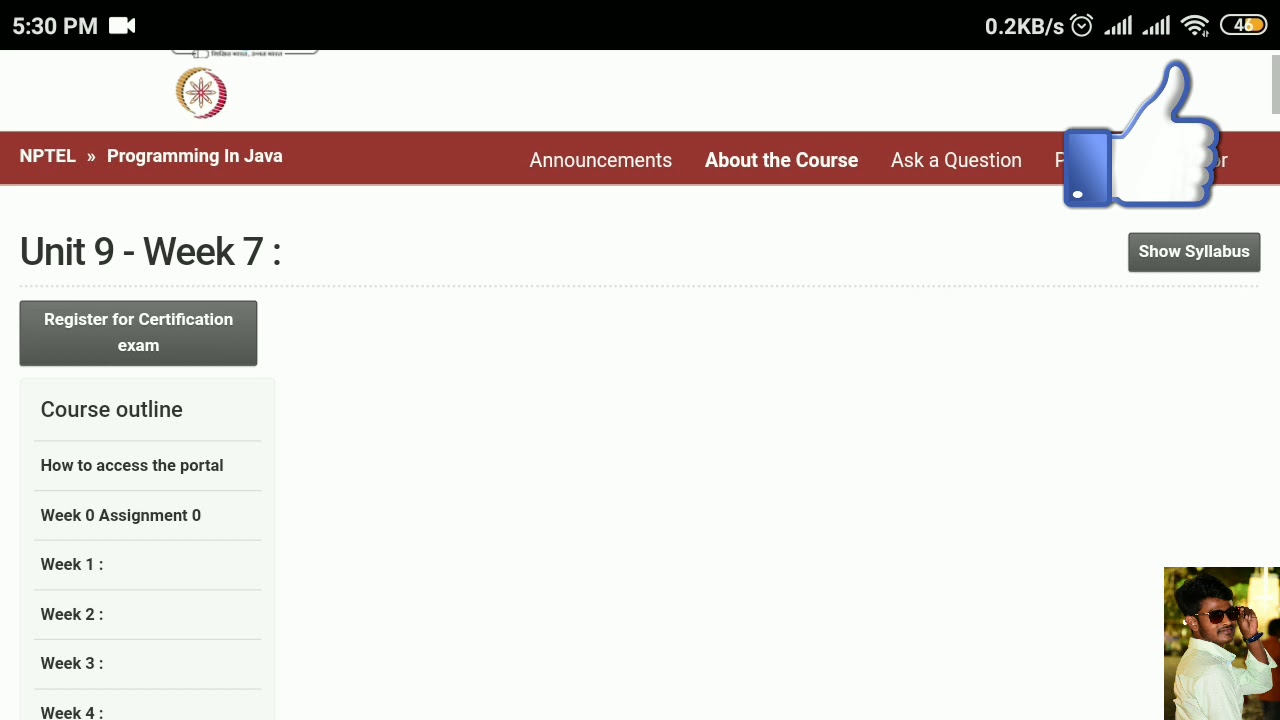 NPTEL Programming in Java Assignment 7 Solution - YouTube