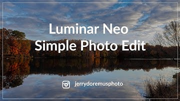 Luminar Neo Simple Photo Edit