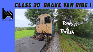 Class 20 Brake van ride, Thrash !!