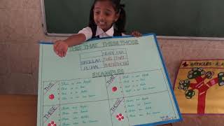 This That These Those   Basic English || Science and English Fair at St Pious 2018-19 ||
