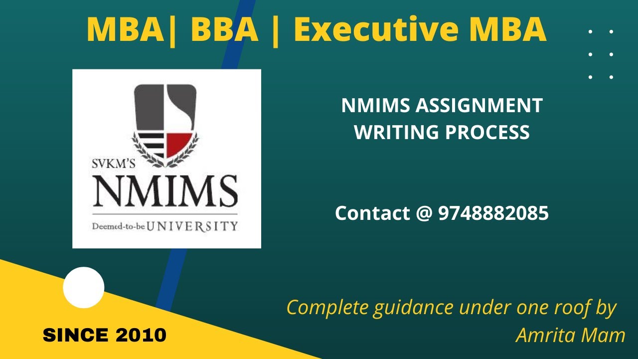 nmims operations management assignment