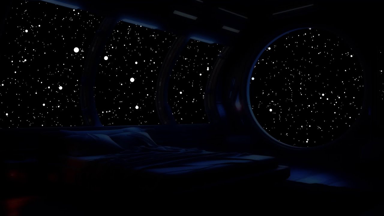 Sleep Aid for Insomnia Relief | Cosmic Sounds and Dark Bedroom ...
