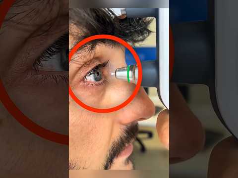 Как измеряют давление внутри глаза? 😱👁️ #facts