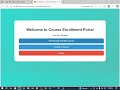 complete Course Enrollment System in PHP MySQL | Full Project Demonstration (With Login &amp; Dashboard)