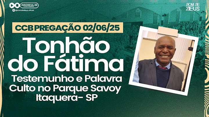 CCB TONHÃO DO FÁTIMA - PQ. SAVOY ITAQUERA 02/06/25 (TESTEMUNHO E PALAVRA)