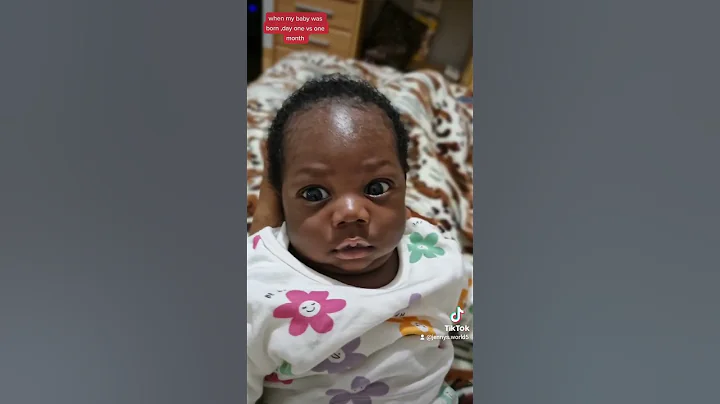 1 day old baby vs 1 months old