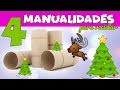 4 MANUALIDADES PARA NAVIDAD CON RECICLAJE Adornos navideños