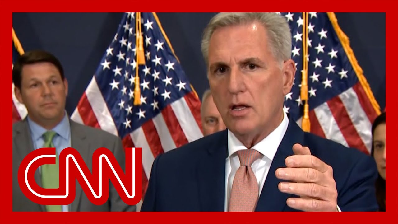 ⁣Kevin McCarthy gets combative after CNN reporter's question