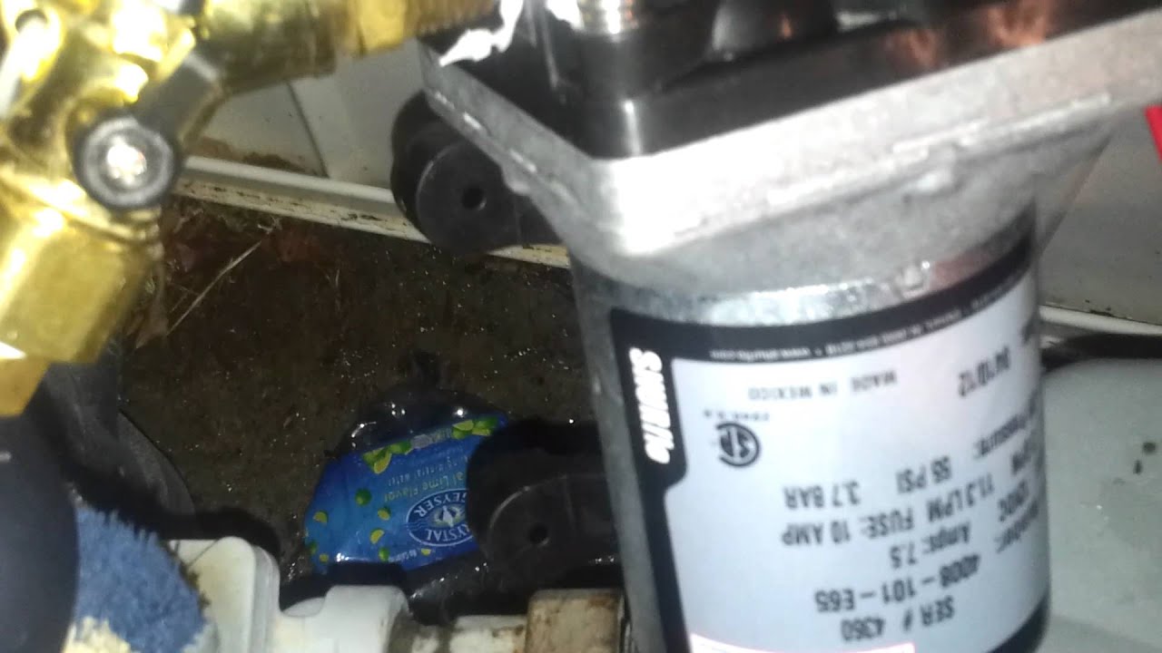 Shurflo 4008 3 gpm  55 psi test