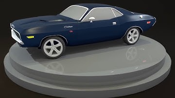 1970 Dodge Challenger - 3D modeling in Blender Internal