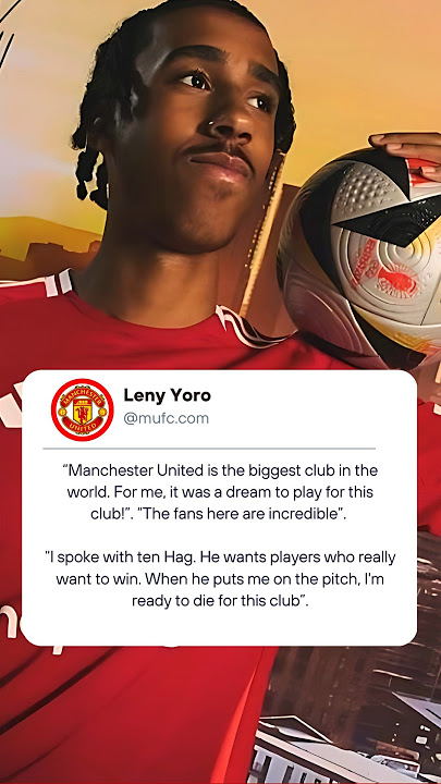 'Proper United' Leny Yoro š“āŖā« #shorts