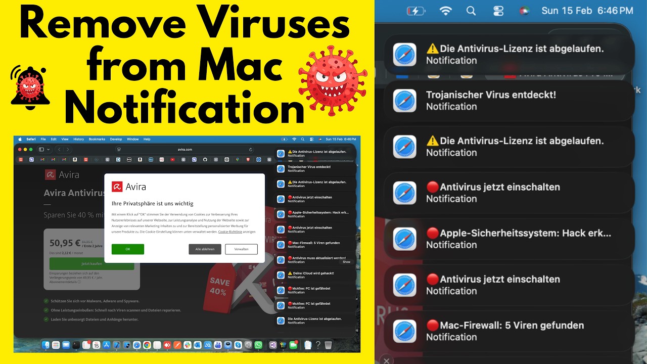 Remove Viruses from Mac Notification and Safari Popup [101%] A HOW TO ...