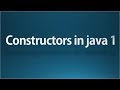 Java constructors- 1