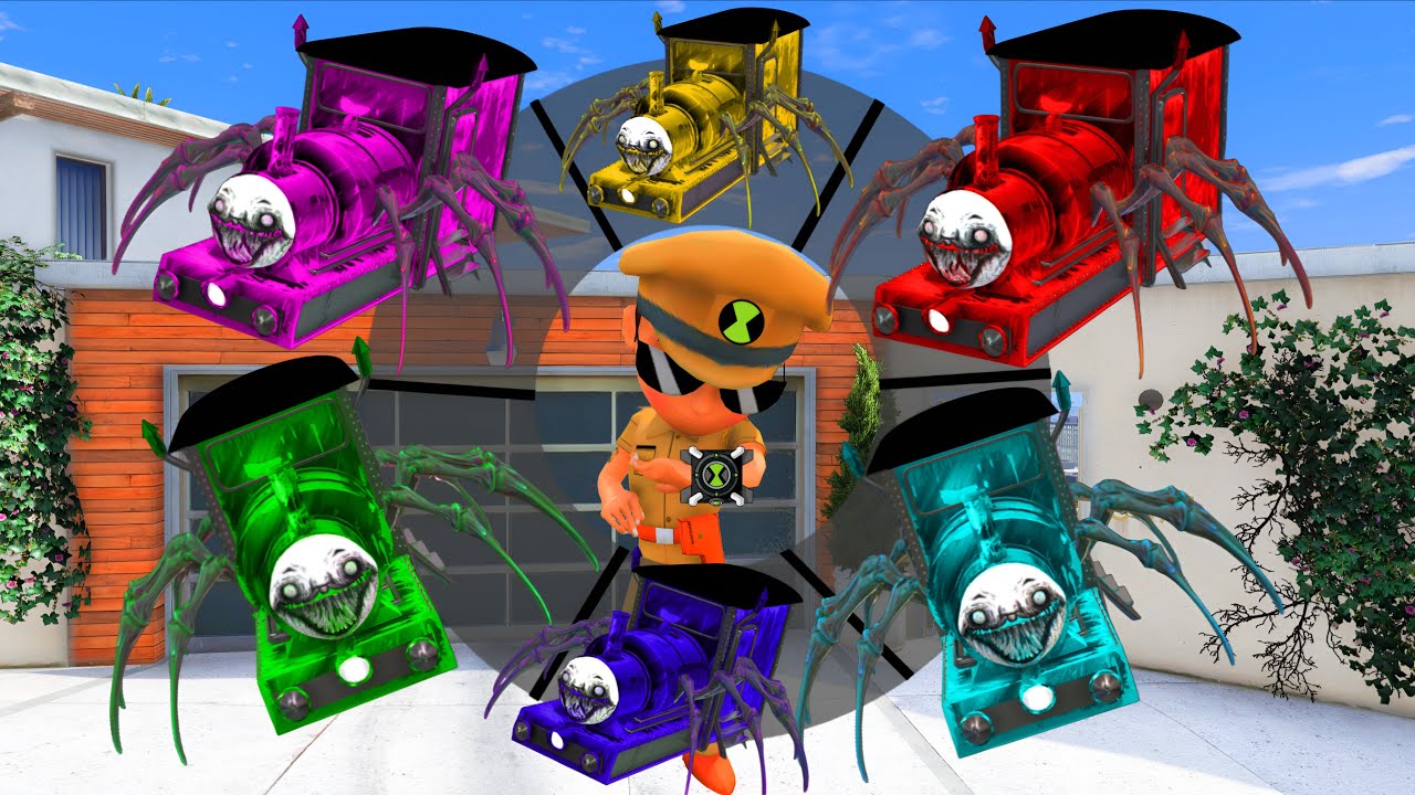 Little Singham Playing As A Every CARTOON SUPERHERO CHOO CHOO CHARLES IN GTA 5