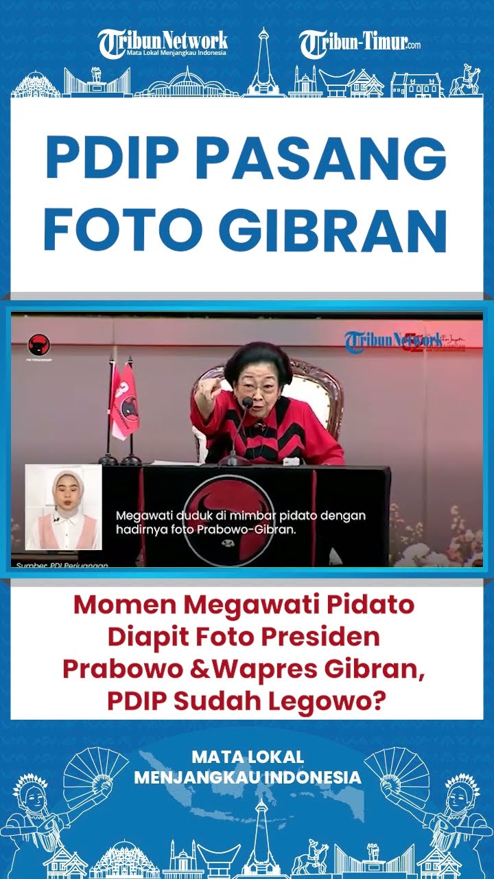 SHORT PDIP Akhirnya Pajang Foto Gibran di Aula Sekolah Partai Usai Sempat Hanya Pasang Potret RI 1