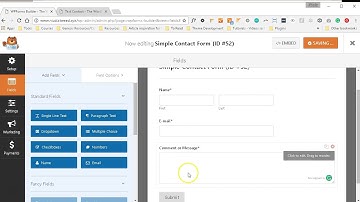 Using WP Forms to create a form on your WordPress site