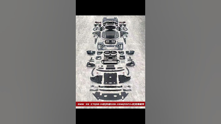 09-14 BMW X6 E71 old model modified and upgraded 24 year old model G06 X6M surround kit