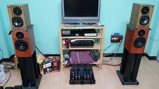 Amp KT88 PP A5 Cossor+ลำโพง 1SC Reborn+ J11 Player เครื่องเคาะ