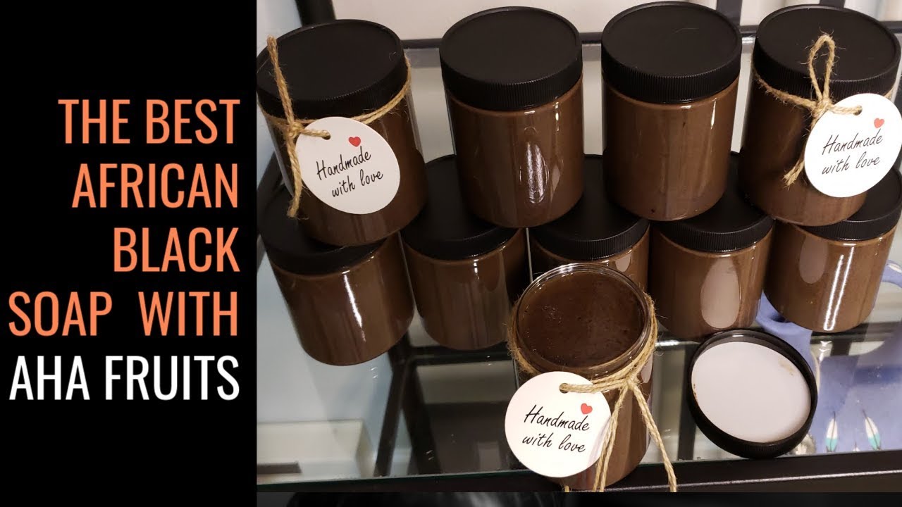 Most Powerful Black Soap With AHA Fruits 95% Natural-Watch Me Make It