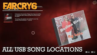 All USB Songs Locations Guide - Far Cry 6 in 4K | Timestamps and in order