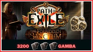 3200 STACKED DECK GAMBLE - HOW TO DELETE CURRENCY GUIDE - Path of Exile 3.20 - The Forbidden Sanctum