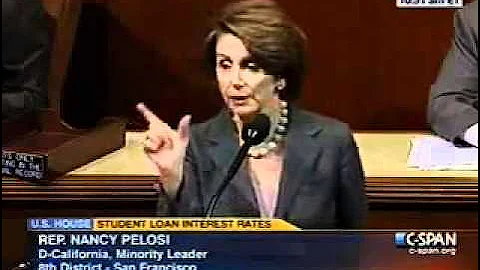 Leader Pelosi on GOP Student Loan Bill