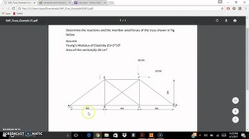 Truss Part 2 - Defining Material, Section Properties, Drawing Model, and Support Assignment