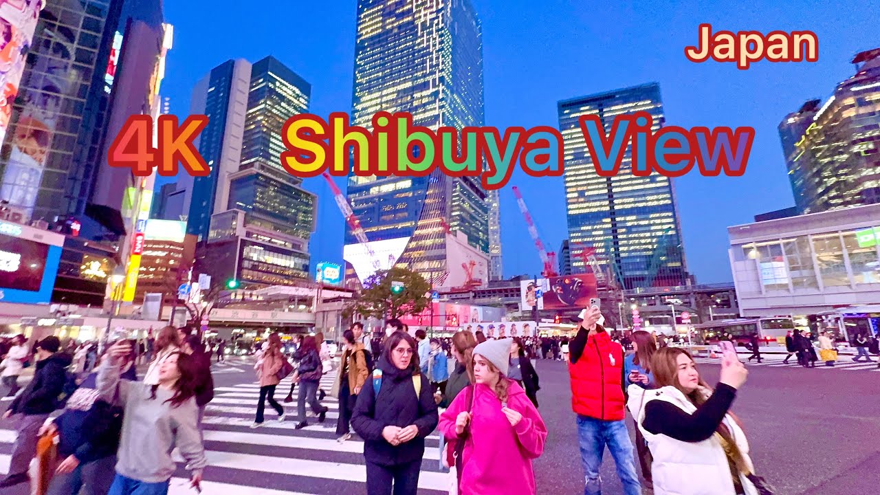 4K Harajuku Omotesando walking tour in Shibuya city. Tokyo, Japan. 