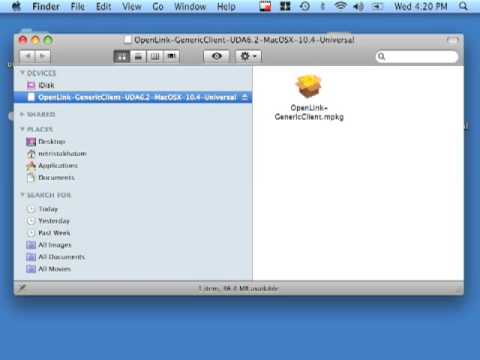 Install the Multi-Tier ODBC  Client Driver on Mac OS X - video from OpenLink Software