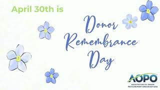 AOPO Donor Remembrance Day - Honoring Donor Heroes