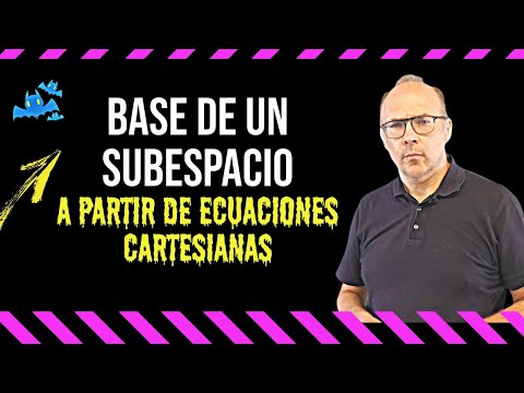 📌 HOW to find a BASIS for a SUBSPACE given by Cartesian equations 👉 BEST EXPLANATION 👈