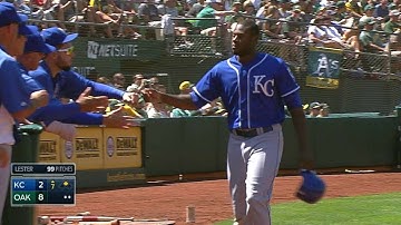 KC@OAK: Aoki singles to left field, scoring Cain