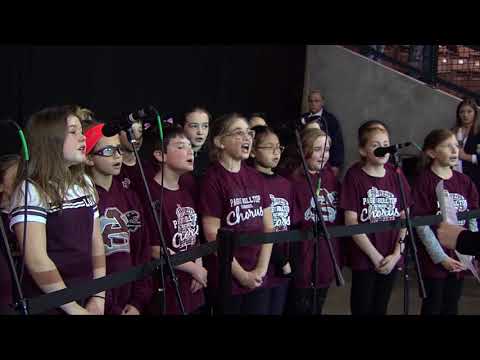 Page Hilltop School - US National Anthem - January 20, 2018