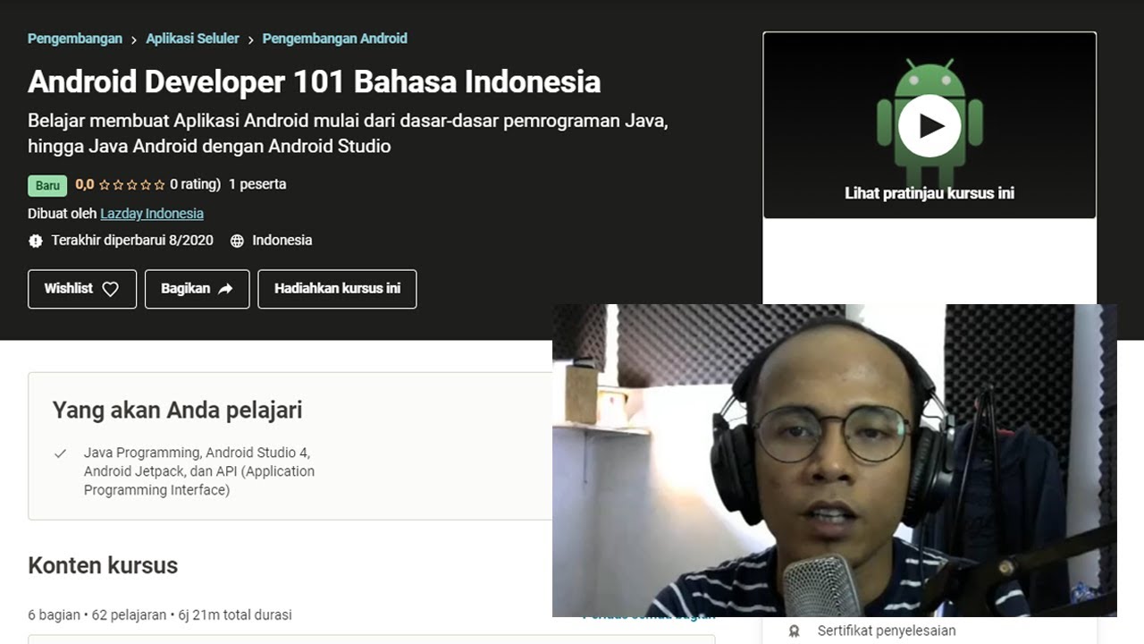 KURSUS ANDROID DI UDEMY - YouTube