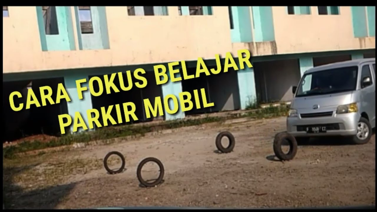 Cara Fokus belajar parkir mobil dengan media sederhana, cara belajar