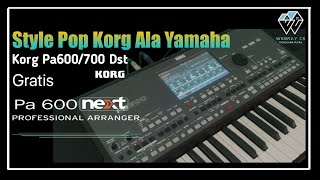 Style Pop Korg Pa600 Gratis | Ala Yamaha Psr S | Free