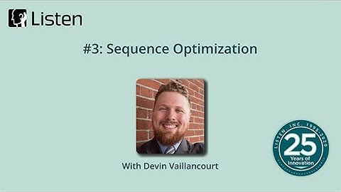 03: Sequence optimization (working from home with SoundCheck)
