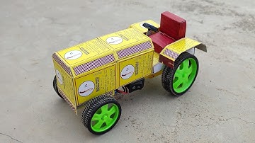 how to make matchbox tractor at home diy toy - diy tractor science project