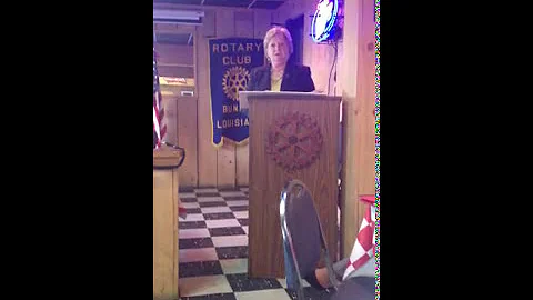 Bunkie Rotary Club Guest Speaker - Dr. Mary L. Liv...